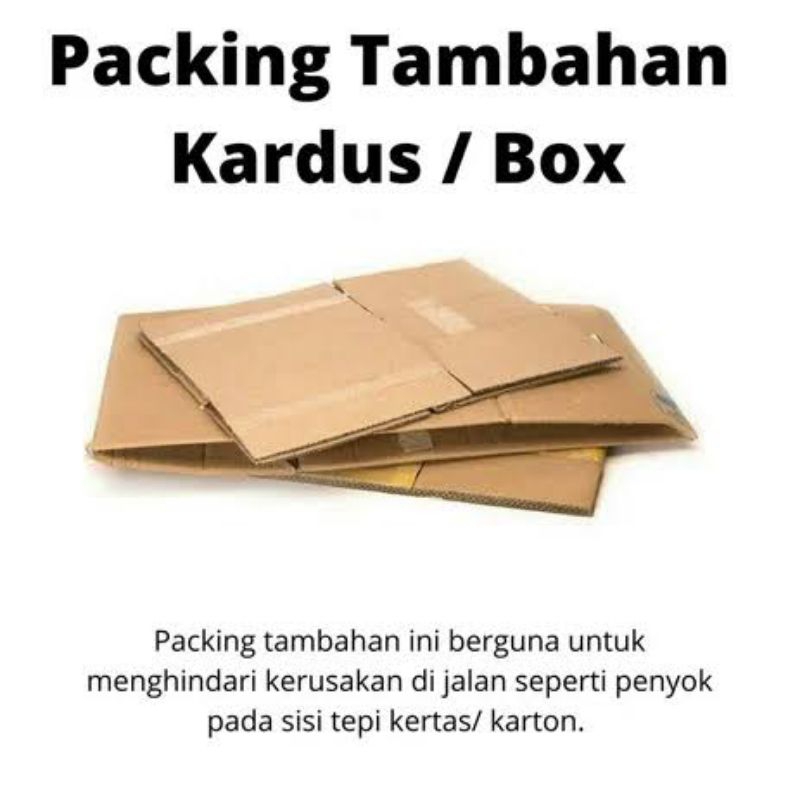 

EXTRA PACKING BUSA/KARDUS/BUBBLE WRAP UNTUK PENGIRIMAN LUAR KOTA