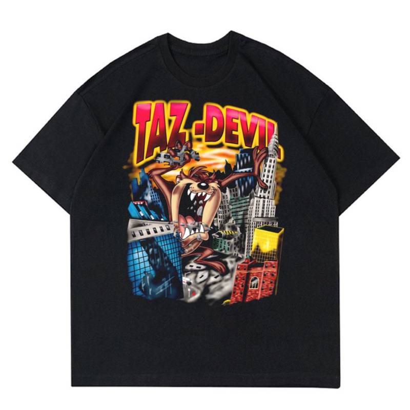 KAOS TAS DEVIL VINTAGE | T-SHIRT BAJU GAMBAR TAS DEVIL | KAOS TAS DEVIL 2024