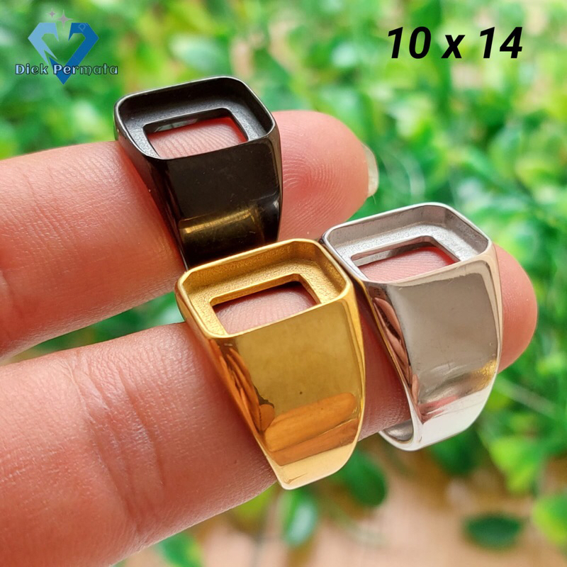 RING TITANIUM SUPER DIM 10x14 KOTAK TANAM