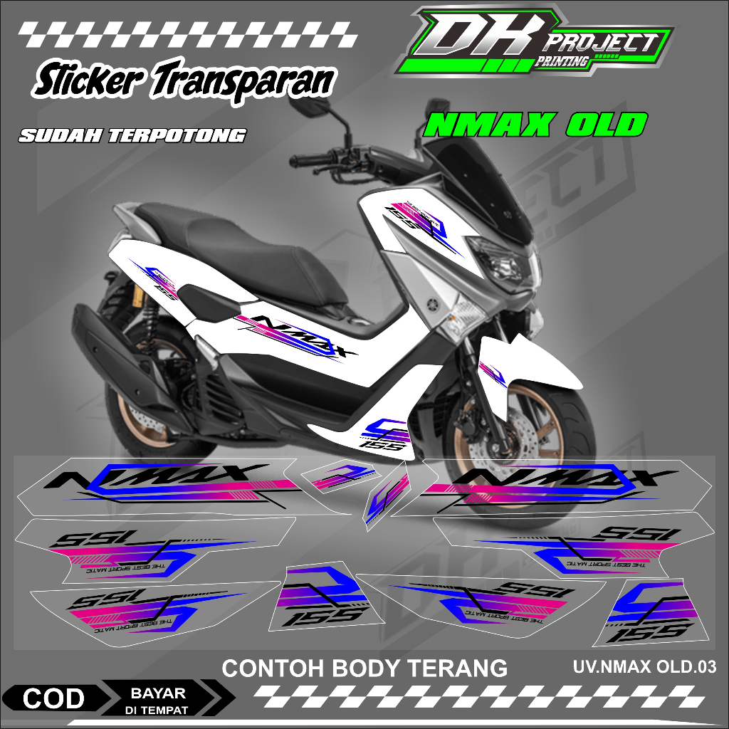 NMAX OLD/LAMA STIKER  UV MOTOR KEREN LIS VARIASI NMAX OLD/LAMA STIKER MOTOR YAMAHA DESAIN.03