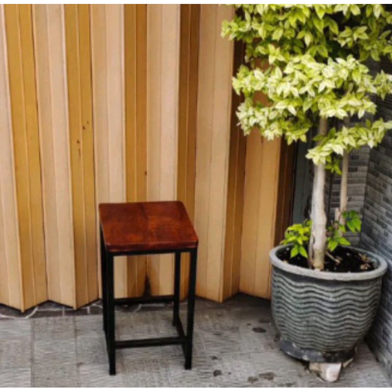 kursi cafe hollow 50cm kursi tinggi kursi besi tinggi