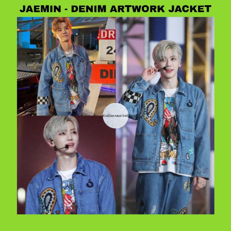 [READY STOCK] JAEMIN NCT DENIM ARTWORK JACKET