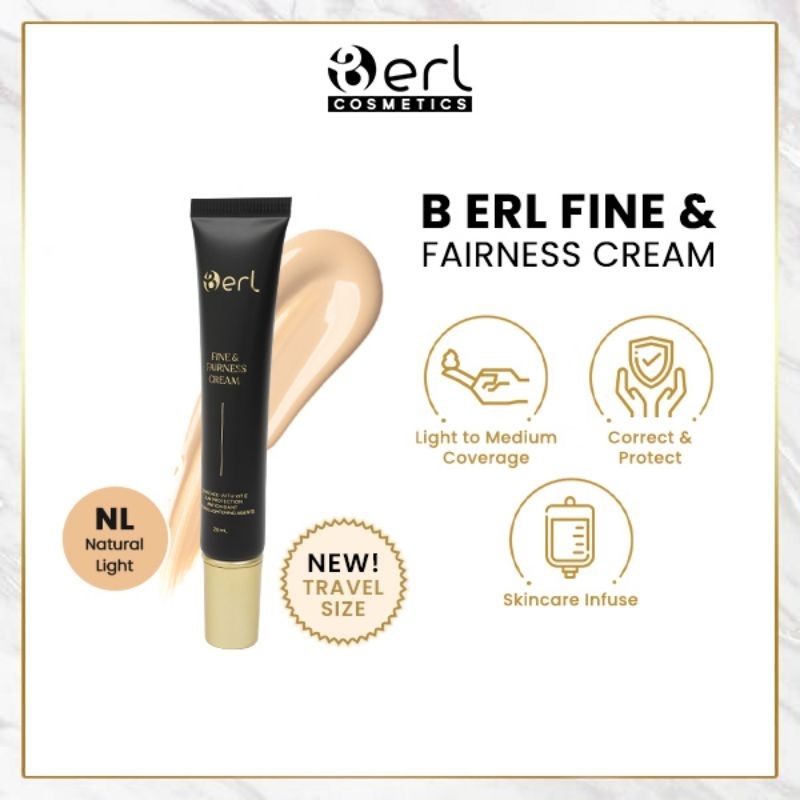 B ERL COSMETICS FINE & FAIRNESS CREAM KEMASAN TRAVEL SIZE