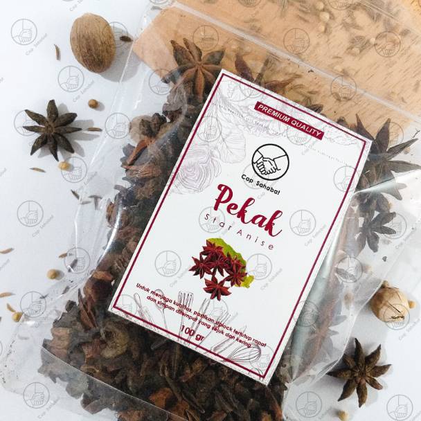 

D!skon 100gr Pekak / Bunga Lawang / Star Anise / Rempah / JSR 100% PREMIUM QUALITY Cap Sahabat Promo Semangat