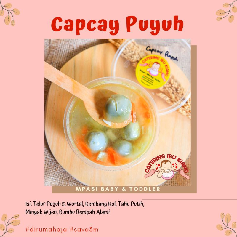 

Capcay Puyuh MPASI Frozen Bekasi