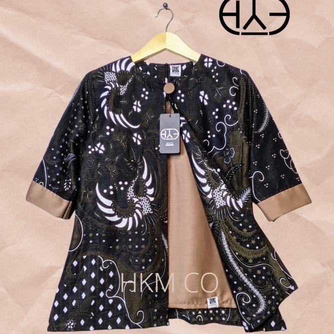 Promosi Menarik Blus Batik Terbaru wanita vintage ibu Kantoran Modern Bahan Katun Halus Lengan 3/4