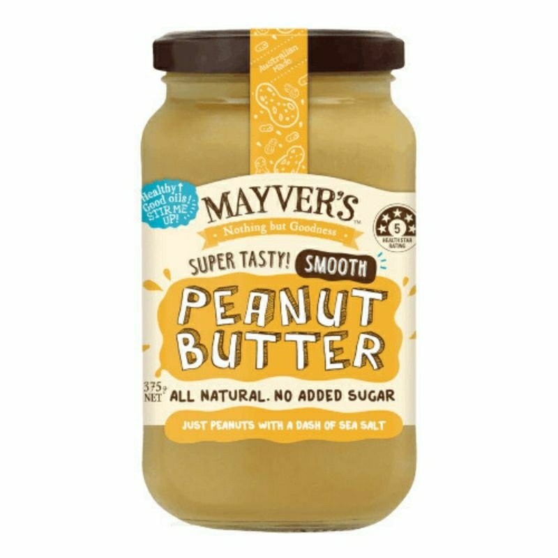 

MAYVER'S MAYVERS Smooth Peanut Butter 375g