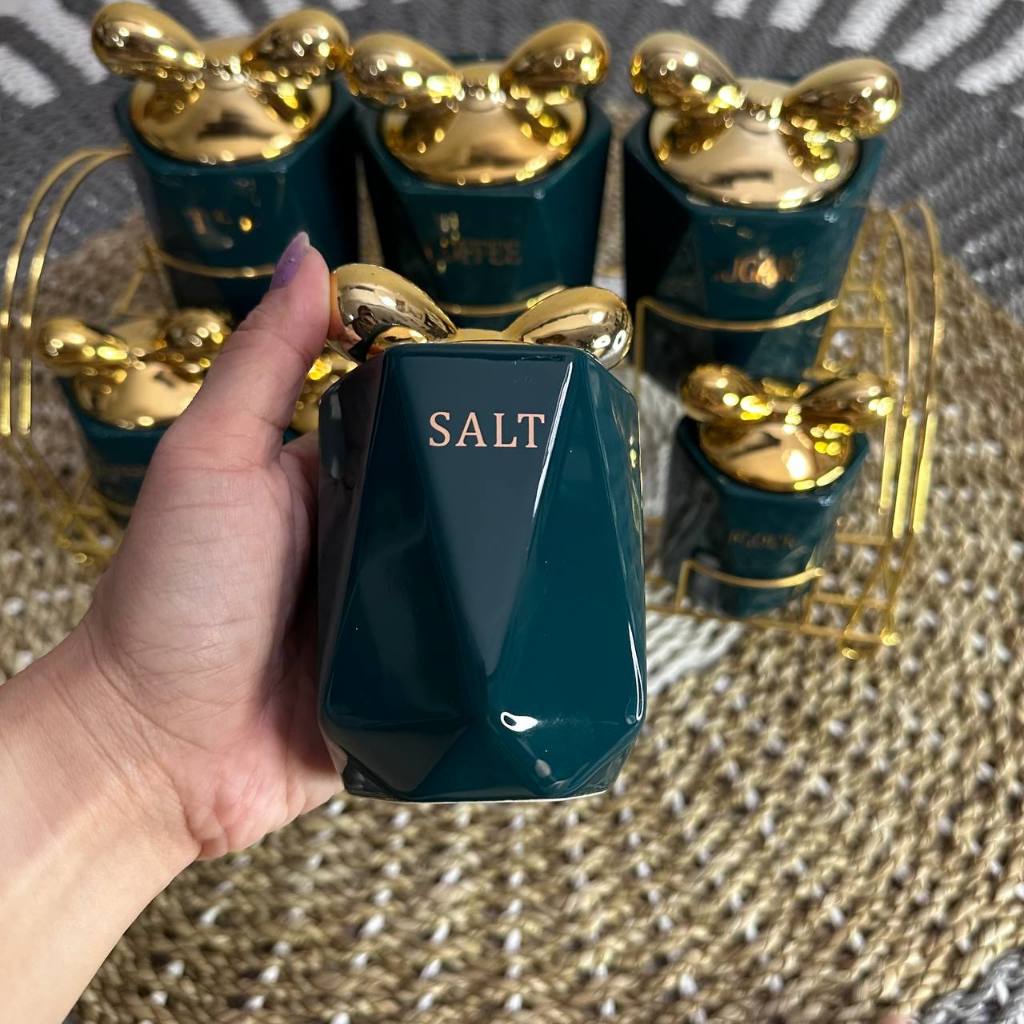 Satuan Islan Wadah Bumbu Keramik Kopi Gula Teh