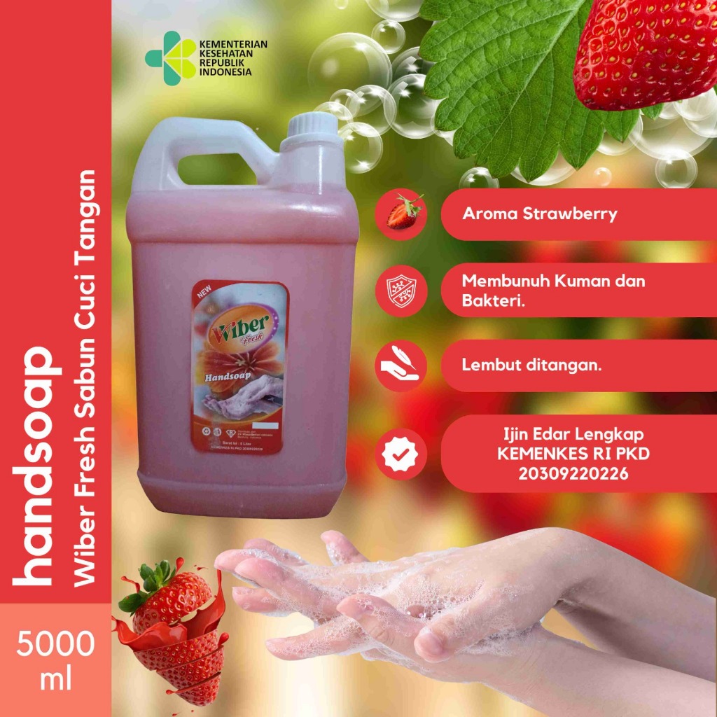 Sabun cuci tangan Handsoap Hand Wash Kemasan 5 Liter Ijin Edar Kemenkes