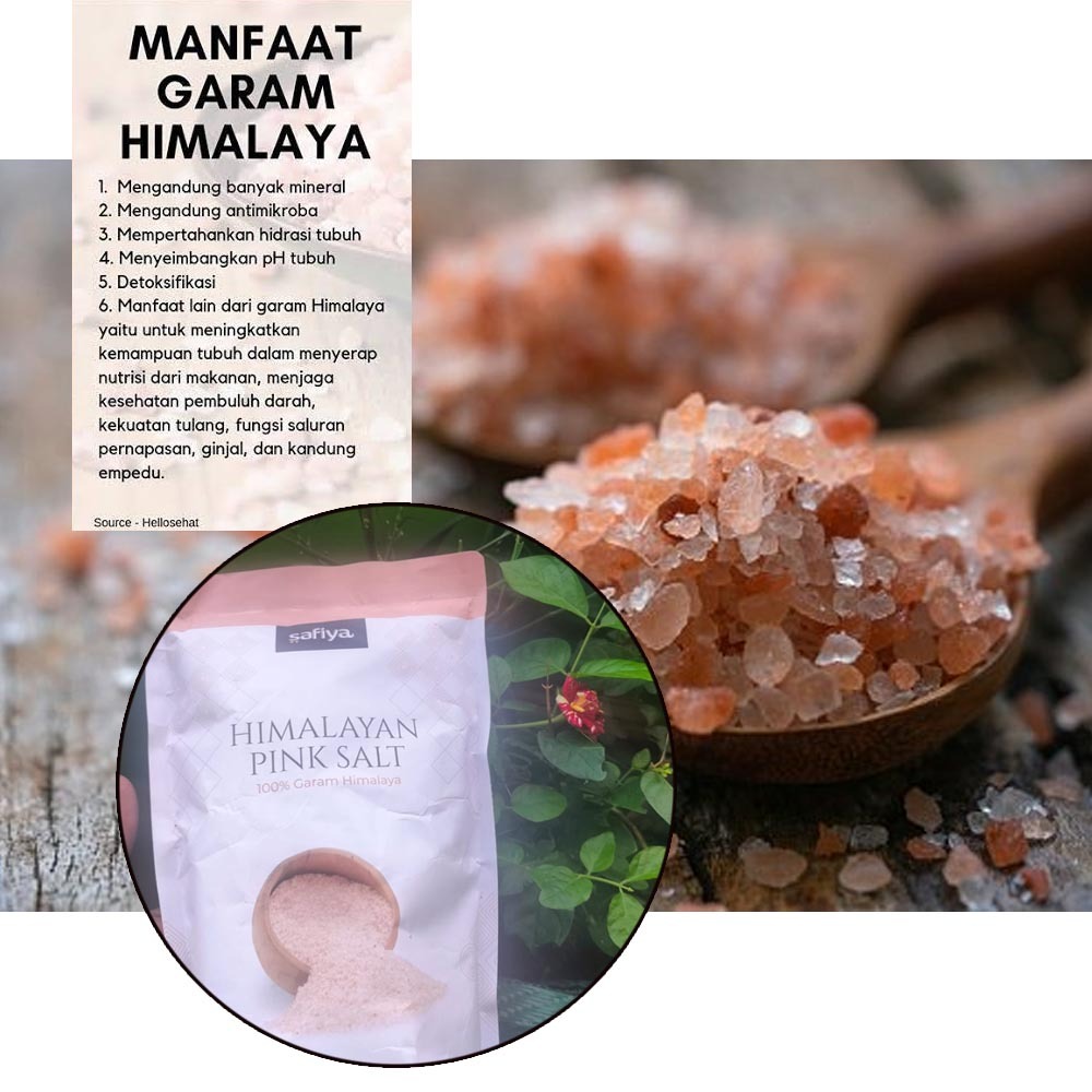 

Safiya Garam Himalaya 250gram | Safiya Uyah Himalaya 250gram