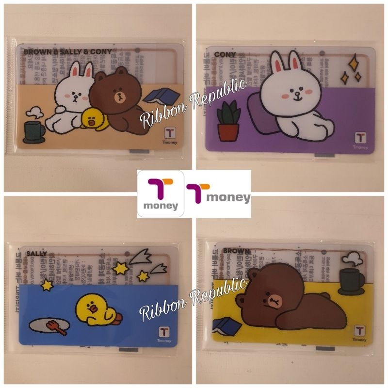 Kartu T Money Tmoney Card Korea Special Edition Edisi Spesial Line Friends Brown Cony Sally Original