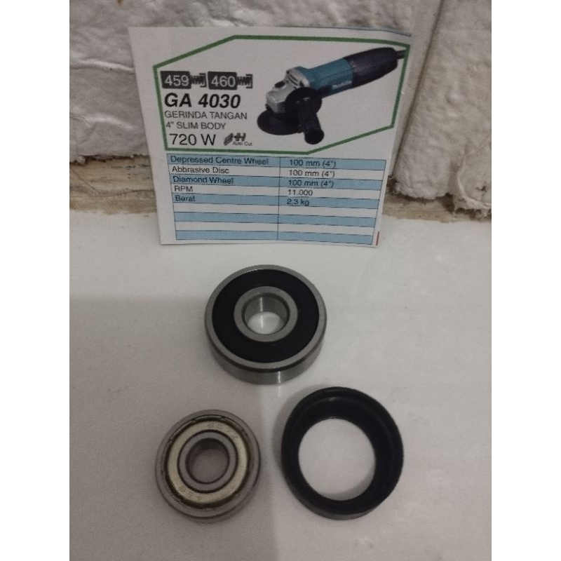sepaket bearing laher gerinda makita GA4030/klaher mesin gerinda makita GA4030