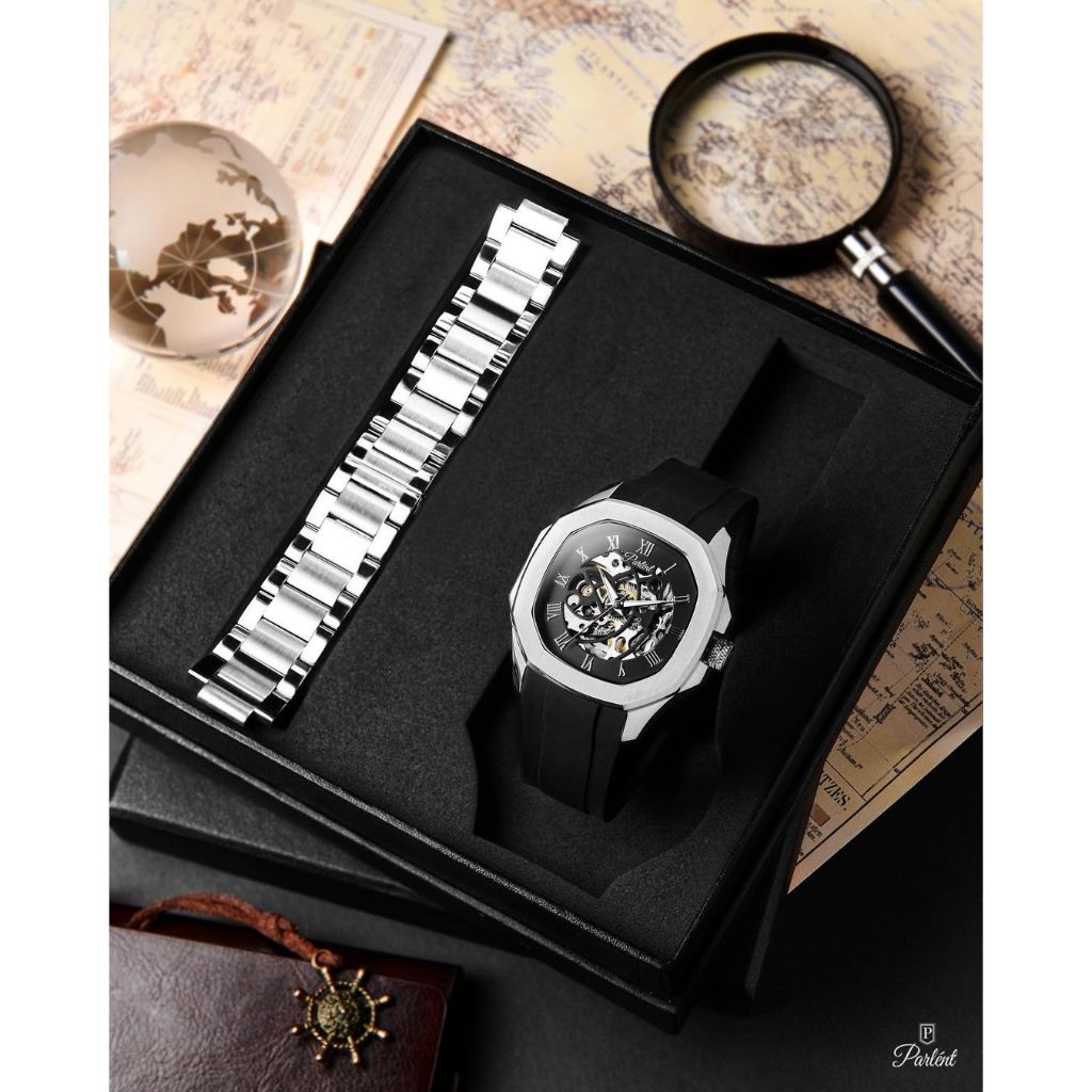 Bundling Gallant Vortex Steel dan Jason Rubber Black Strap