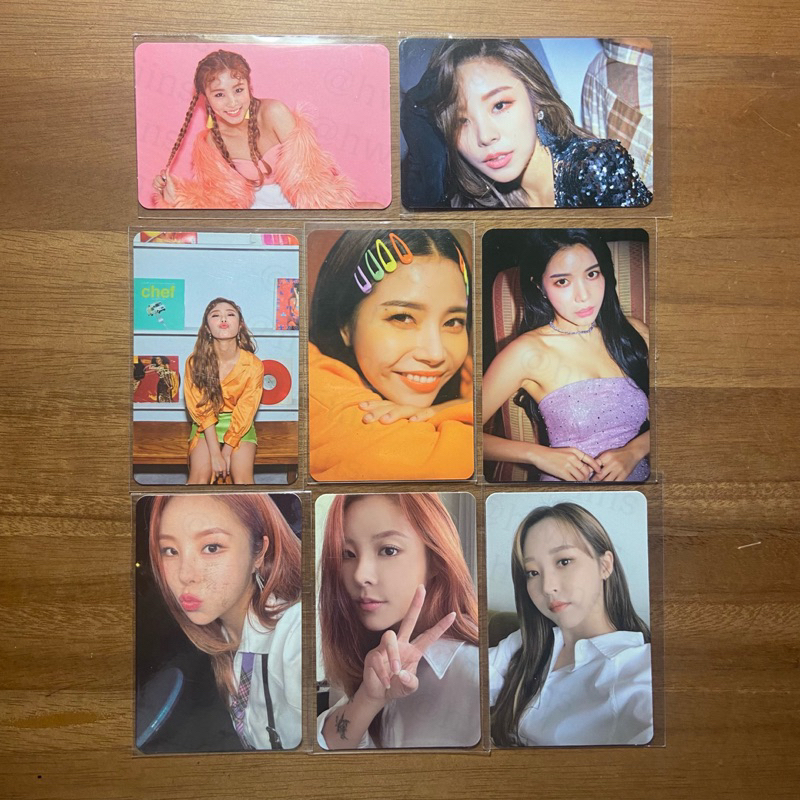 Mamamoo Solar Moonbyul Wheein album Photocard