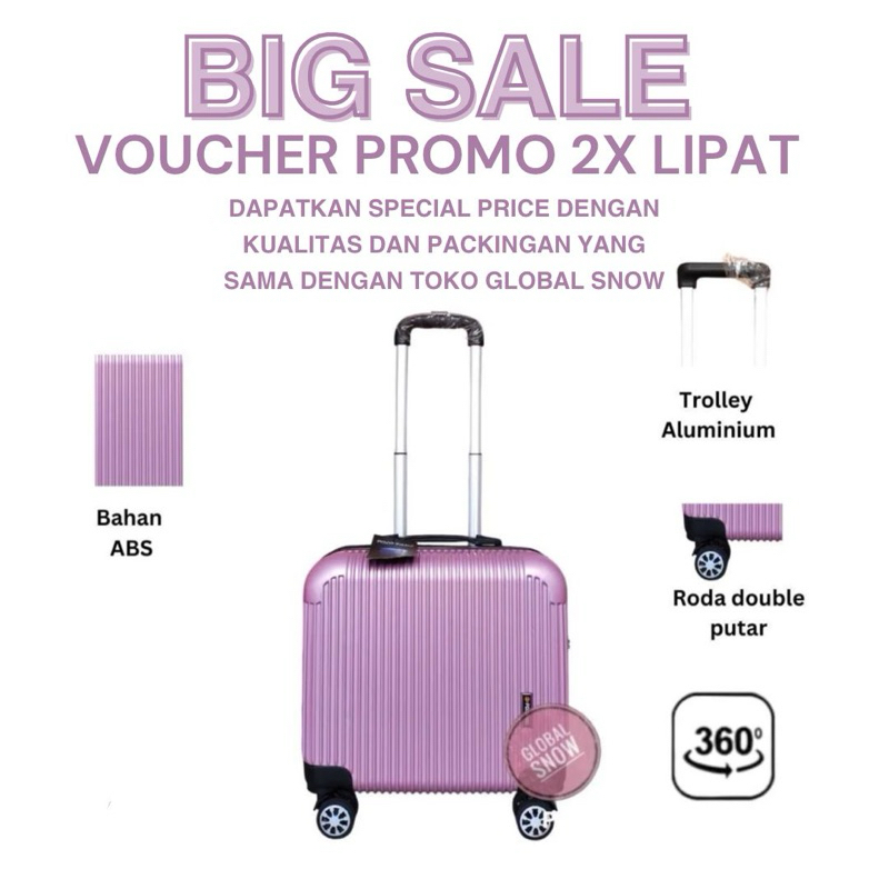 Koper 17inch Polo Fans / Global Snow / Koper 17 inch Travel / Koper Pramugari / Koper 17inchi / Kope