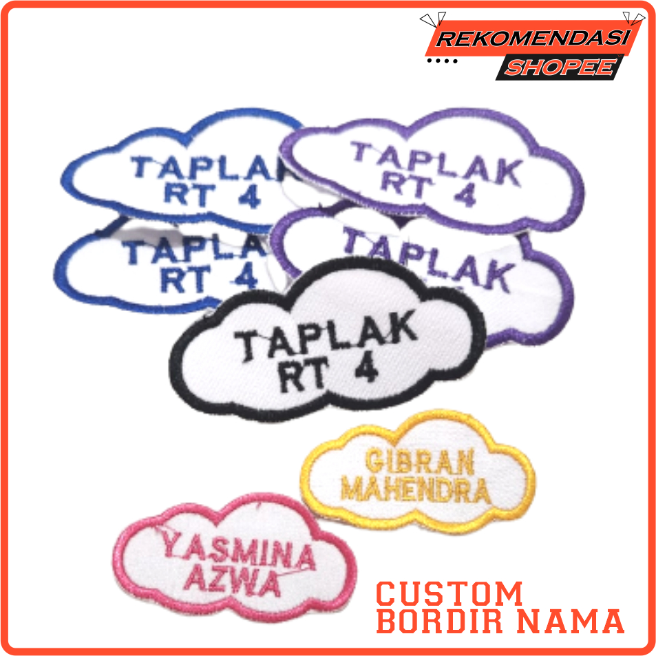 Bordir satuan Custom Awan // Satuan Bordir Awan