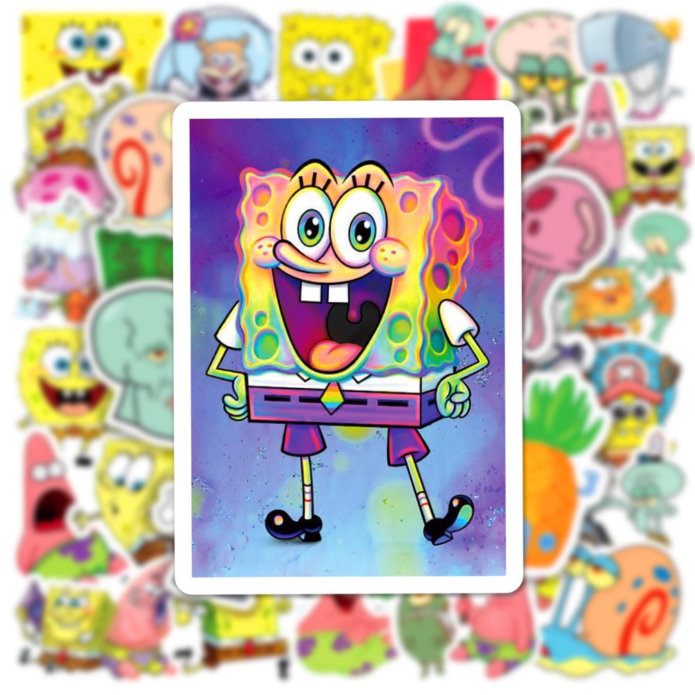 

Stiker Sponge Bob Anti Air Isi 50 pcs Tumbler HP Laptop Loverstuff
