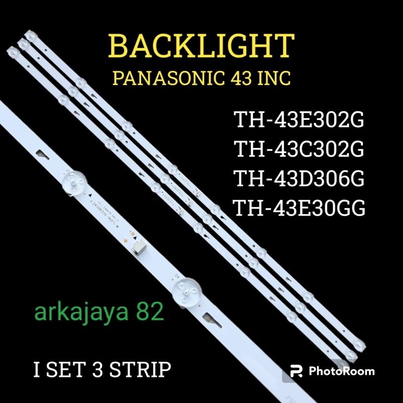 BACKLIGHT panasonic 43in TH-43e302G/TH-43c302G/TH-43d306G/Th,-43e 307g