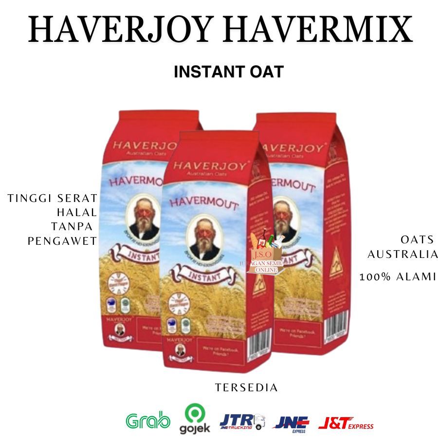 

(JSO) Haverjoy Instant Merah 500gr / australian oat / oatmeal / havermout