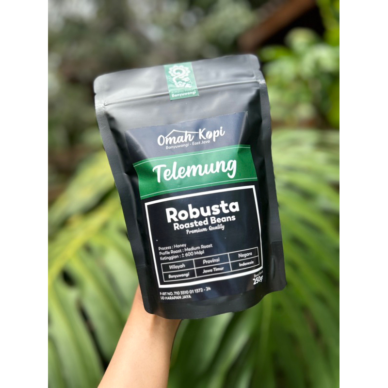 

Kopi Banyuwangi Robusta Telemung Roasted beans