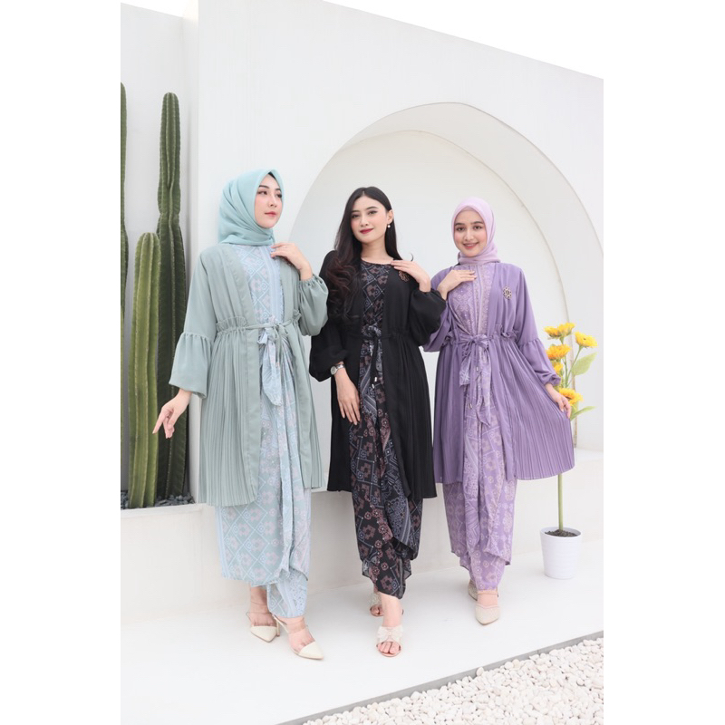 SET KAFTAN  IKAT CERUTI 168  | KAFTAN PREMIUM | BAJU KONDANGAN | KAFTAN KONDANGAN