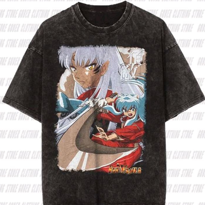 Inuyasha KAOS ANIME OVERSIZE UNISEX T-SHIRT PREMIUM VINTAGE