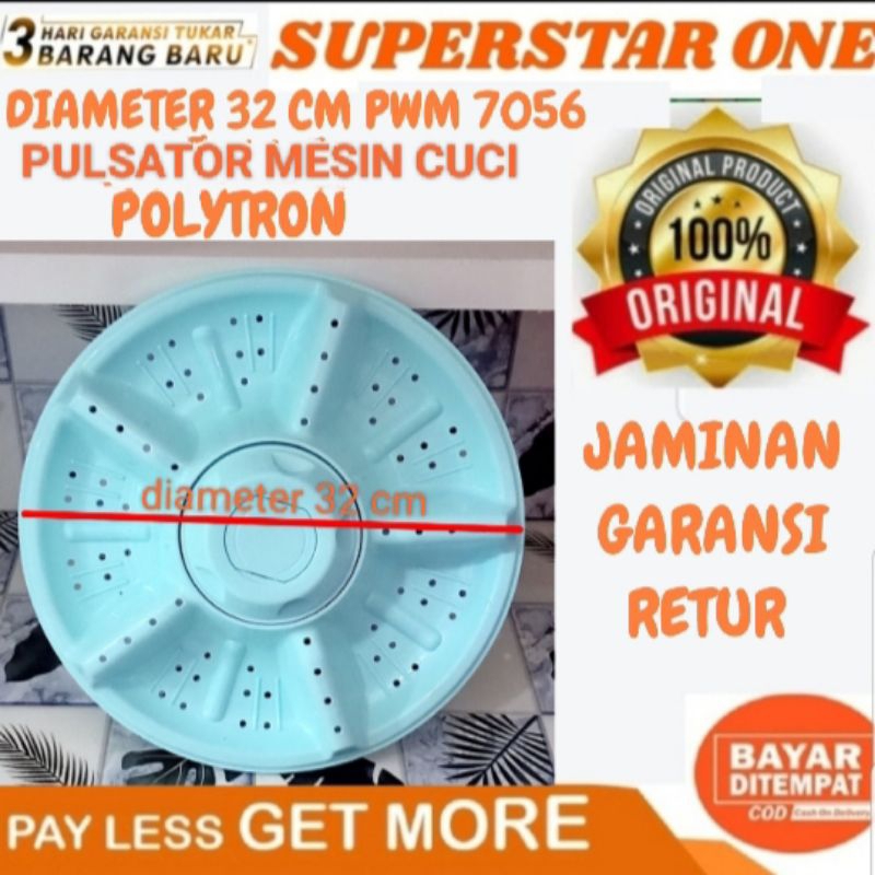 diameter 32 cm PWM 7056 pulsator mesin cuci polytron