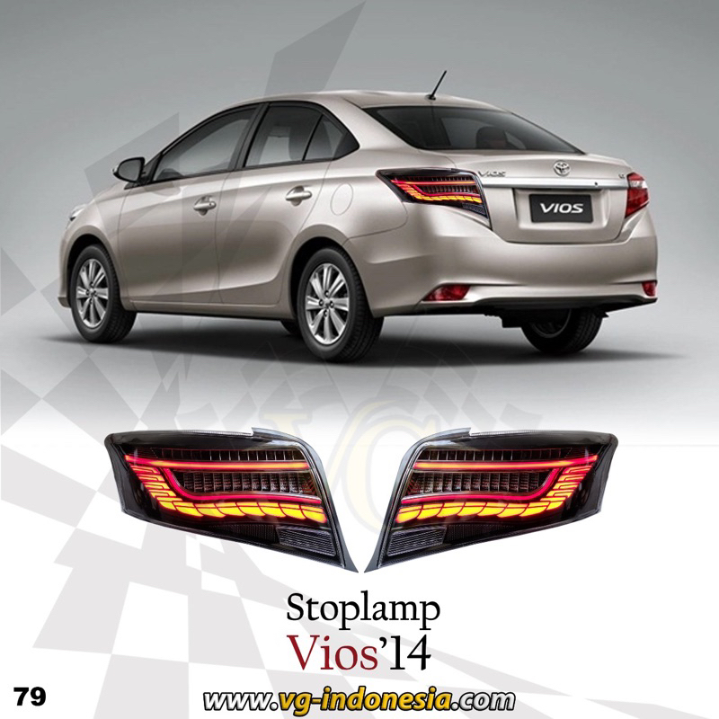 STOPLAMP - TOYOTA VIOS GEN 3 LIGHT BAR SMOKE