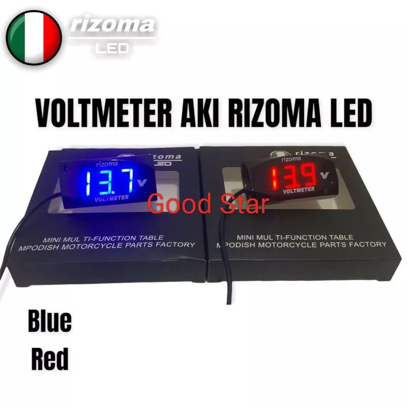 Volt Meter Motor Volt Meter Aki Digital Alat Pengukur Aki Motor