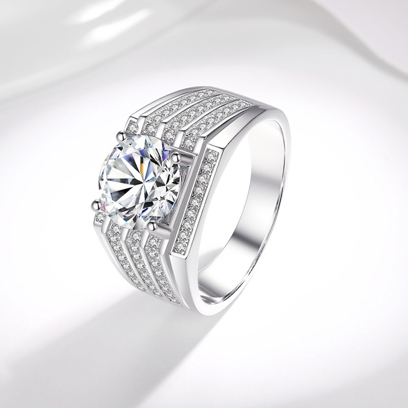 3ct moissanite diamond Cinin men Ring