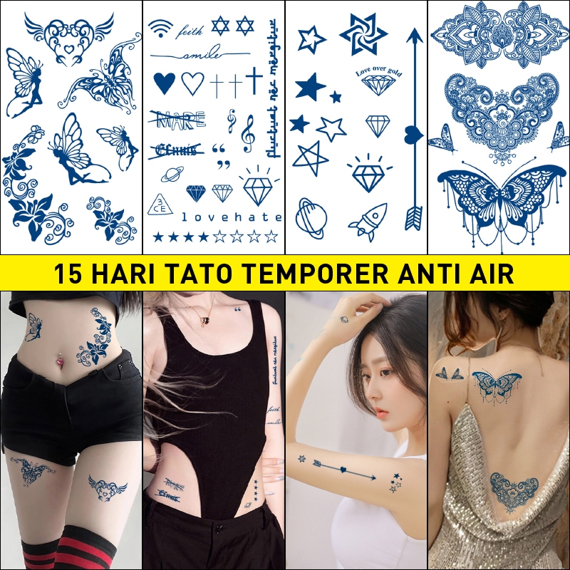 [TATTOO ARTIST] tato temporer, Mudah digunakan , tato tahan air,Stiker Tato Fruit Ink,15 hari tato t