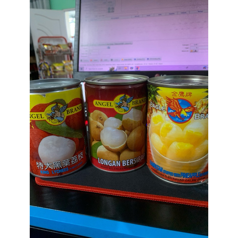ANGLE BRAND BUAH KALENG LECI LONGAN RAMBUTAN
