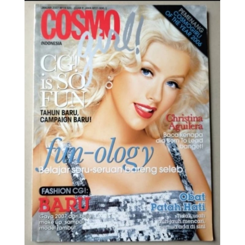 Majalah CosmoGirl Indonesia Januari 2007 - Cover Christina Aguilera