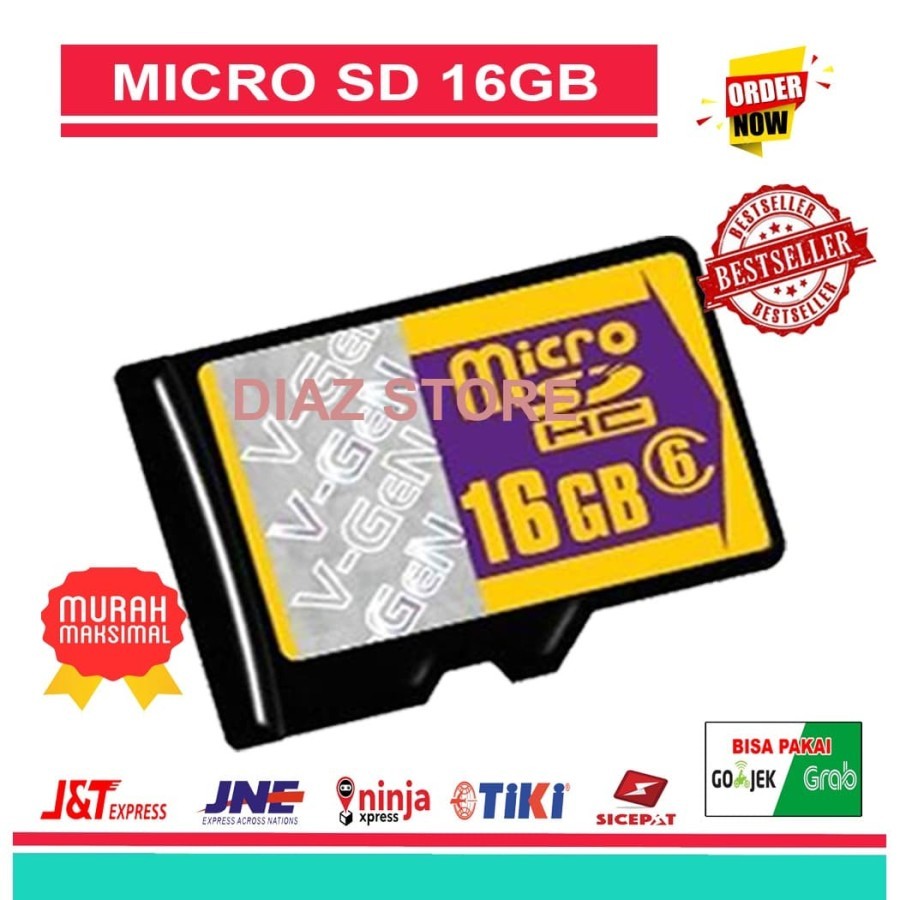 MEMORI 16GB / MEMORY CARD V GEN / MICRO sdCARD 16 GB VGEN MICROSD CARD