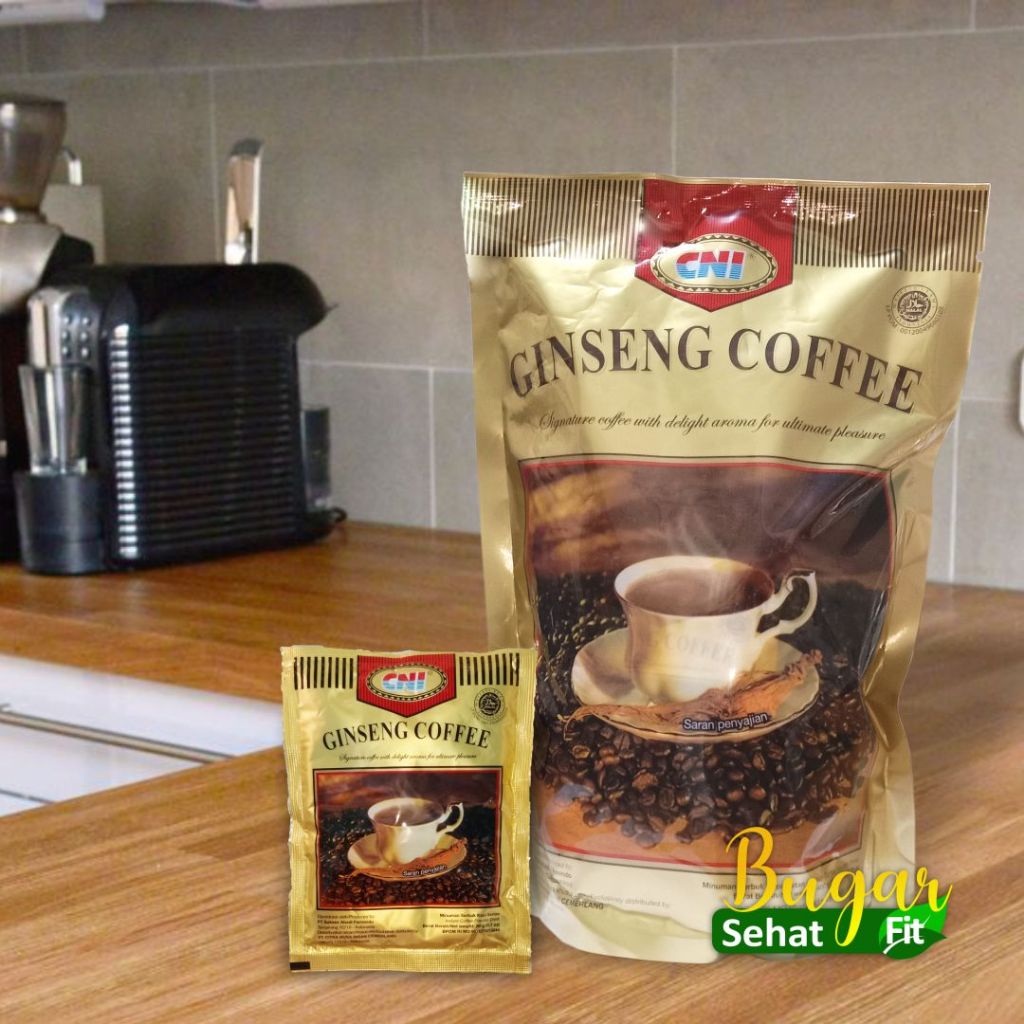 

CNI - Gingseng Kopi | Isi 20 Sachet (kemasan big pouch) | Kopi Arabika mix Robusta