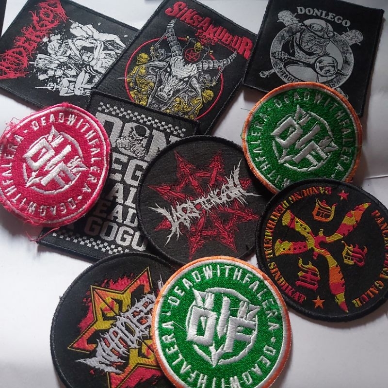 BACKPATCH METAL / BORDIR BAND METAL INDO