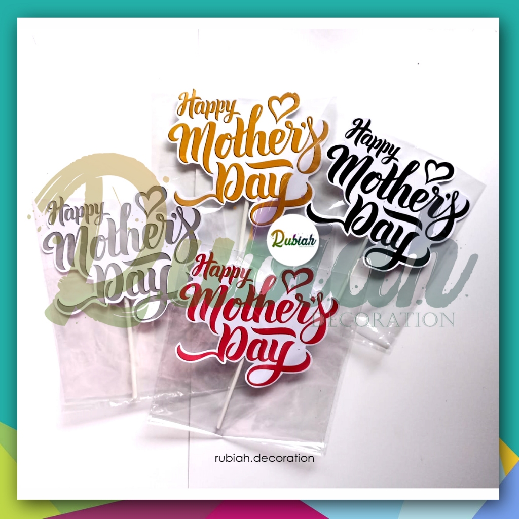 BannerTopperCake Happy Mother Day/Hiasan kue tema hari ibu