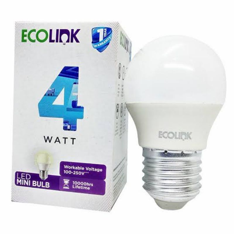 Ecolink 4w Lampu Bohlam LED 4 Watt Garansi Resmi