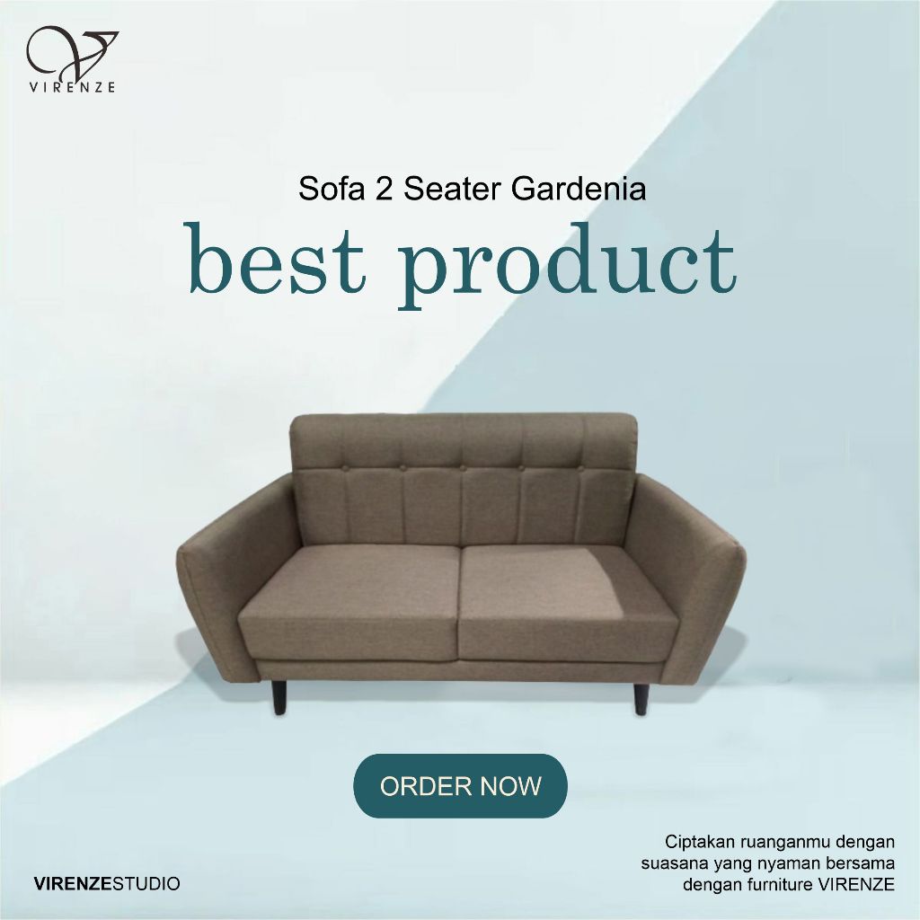 Sofa 2 Seater Gardenia Virenze Jakarta Bogor Sentul Bekasi Cikarang Kawarang Tangerang Bandung Purwa