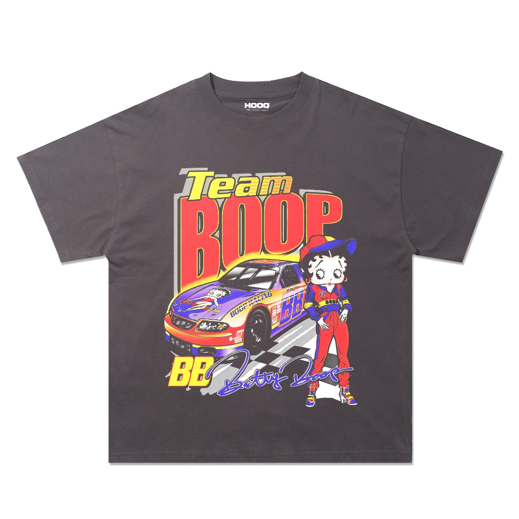 KAOS VINTAGE ( OVERSIZE ) BETTY BOOP NASCAR / UNISEX / PRIA & WANITA / COD / BETTY BOOP OVERSIZE TEE