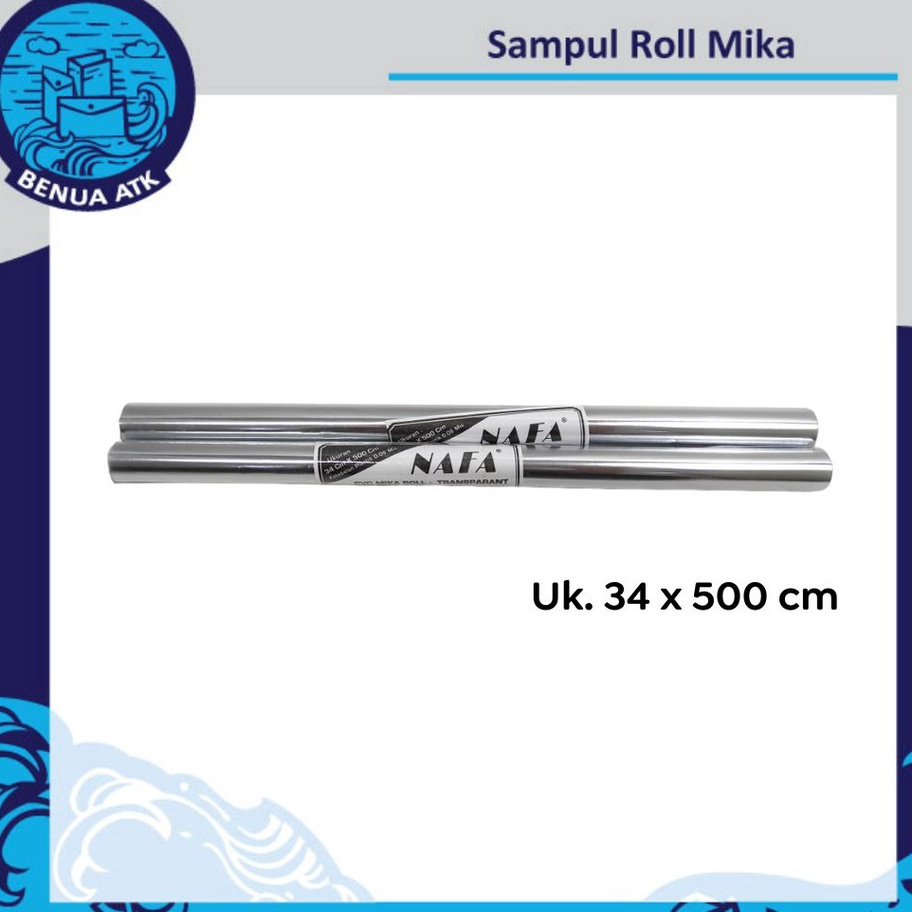 

Baru Sampul Buku Plastik Roll Mika NAFA [34 x 500 cm] ➚➹✲