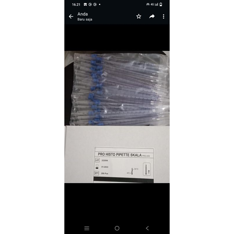 Pipet Led Plastik Pipet Westergreen Pipet esr plastik