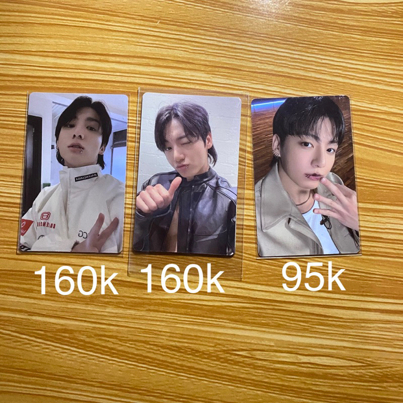 lucky draw jungkook jk m2u golden jempol jaket putih pc photocard officia