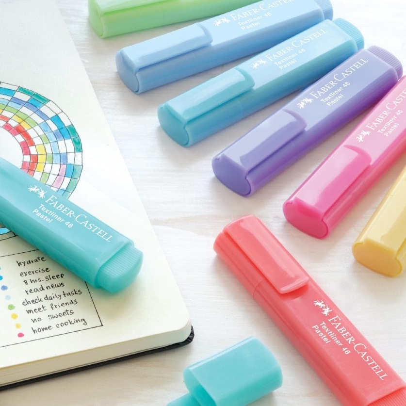 

Harga Termurah Faber Castell Highlighter Textliner 46 PASTEL Colours / Penanda PASTEL Sale