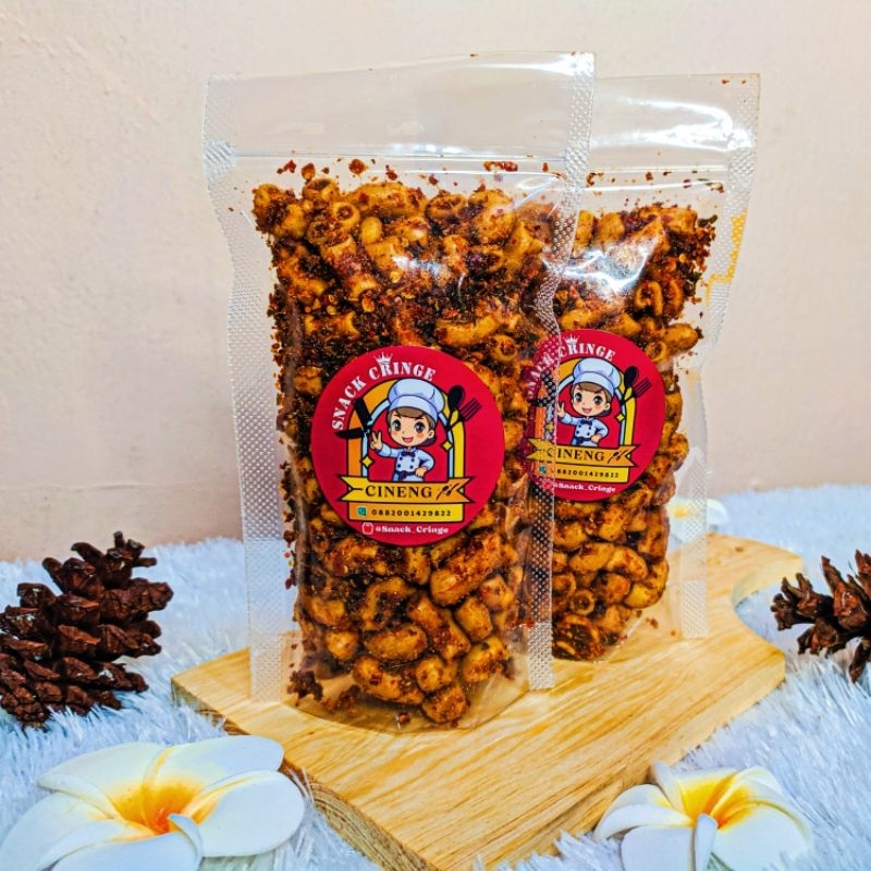 

makaroni bantet/makaroni daun jeruk/100gr/snack cringe viral