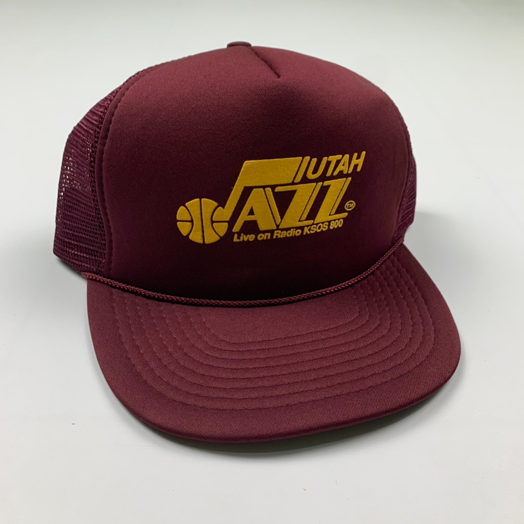 TOPI VINTAGE TRUCKER ROPE HAT UTAH JAZZ