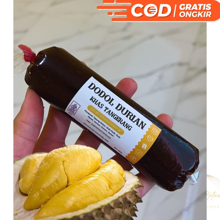 

TIPE BEW053 Dodol Durian Asli Montong Khas Tangerang 200 gr Lembek Fresh