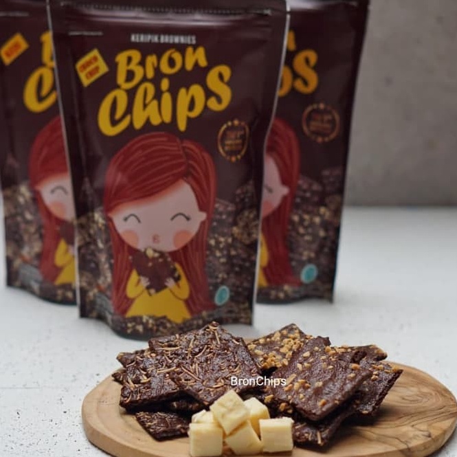 

KODE QF526 [Harga Grosir ] Bronchips Keripik Brownies Keju Kacang Greantea ChocoChips 60gr bronchip brownies