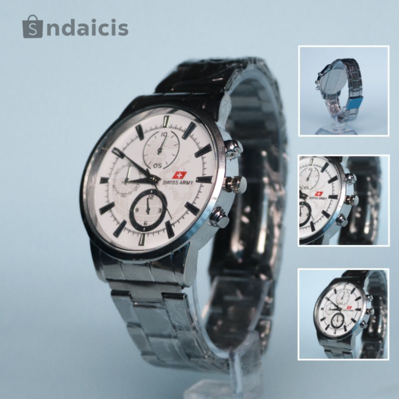 {✅COD} JAM TANGAN WANITA PRIA WANITA SWISS ARMY/ FREE BOX