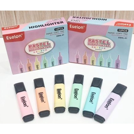 

Bayar Di Tempat (12Pcs) Stabilo Pastel / Highlighter Murah Warna Warni / Penanda Tulisan Terkini